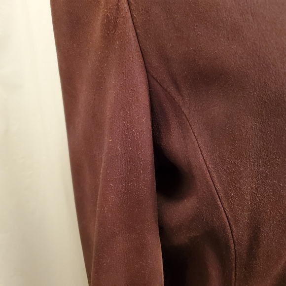 Modern Essentials Brown Leather Jacket GUC Sz M - Picture 4 of 13